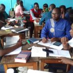 Atelier Etudiants du cours du jour lors du cours Epitres pastorales enseigné par le Rev Wouter, 29 avril 2019